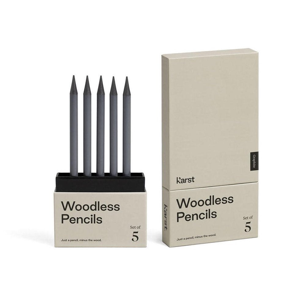 2B woodless pencils - set of 5