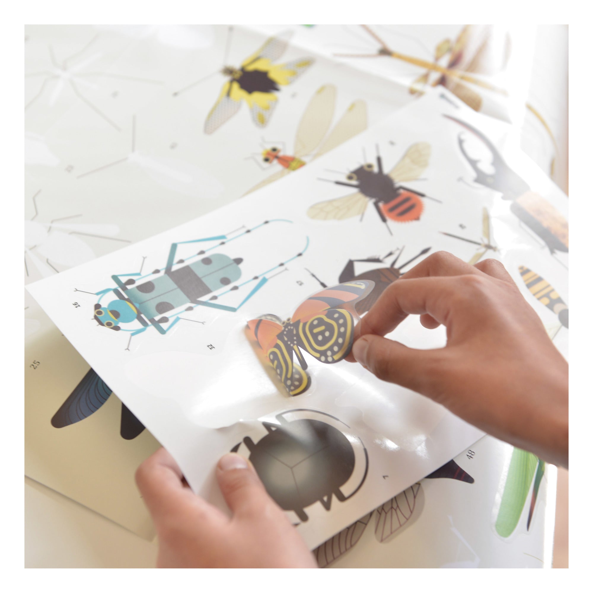 Poppik Insects Stickers Poster 