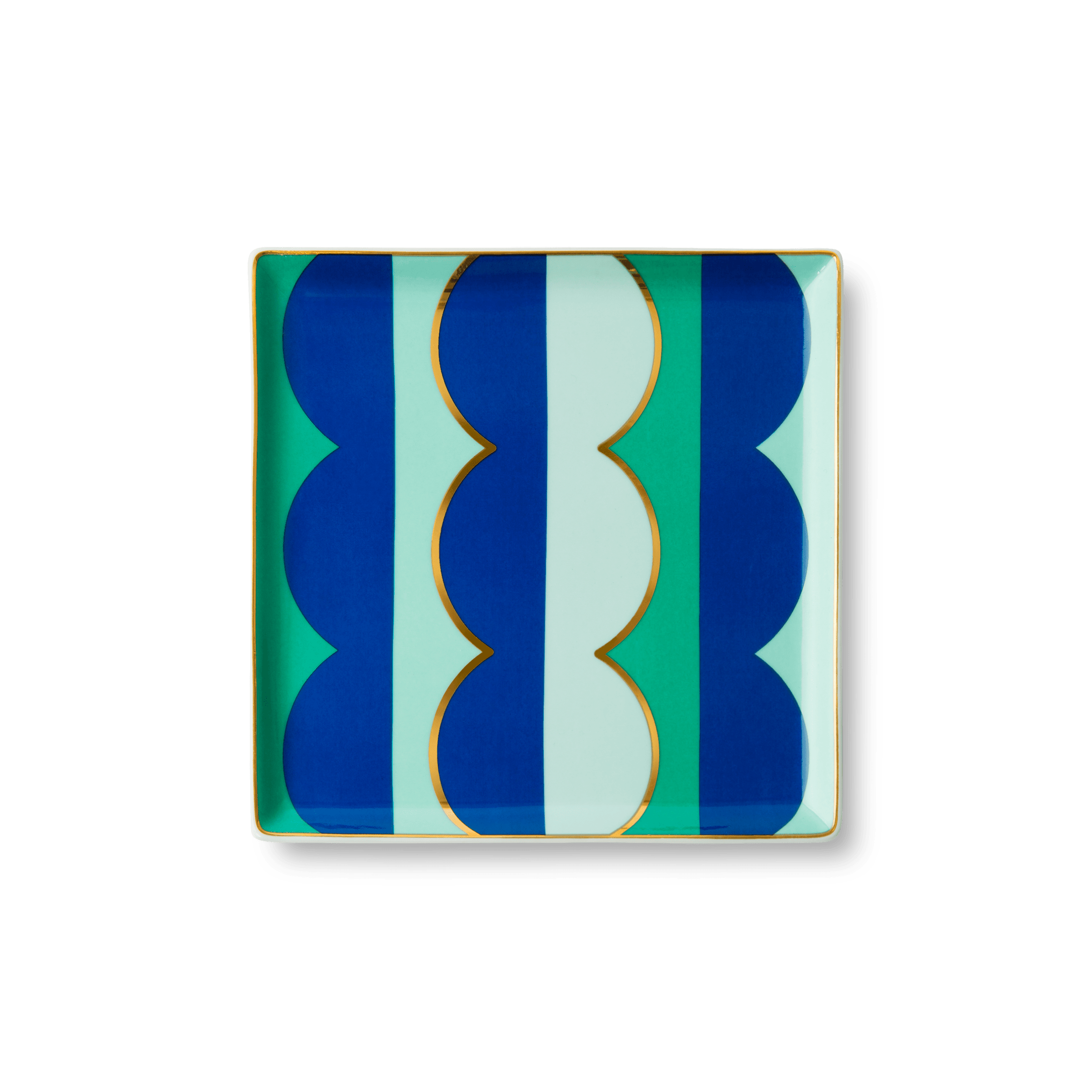 Ceramic tray Riviera Wave blue