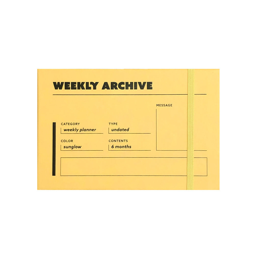 Weekly Archive Planner 6 Months
