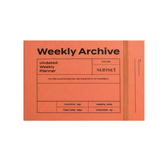 Weekly Archive Planner 6 Months