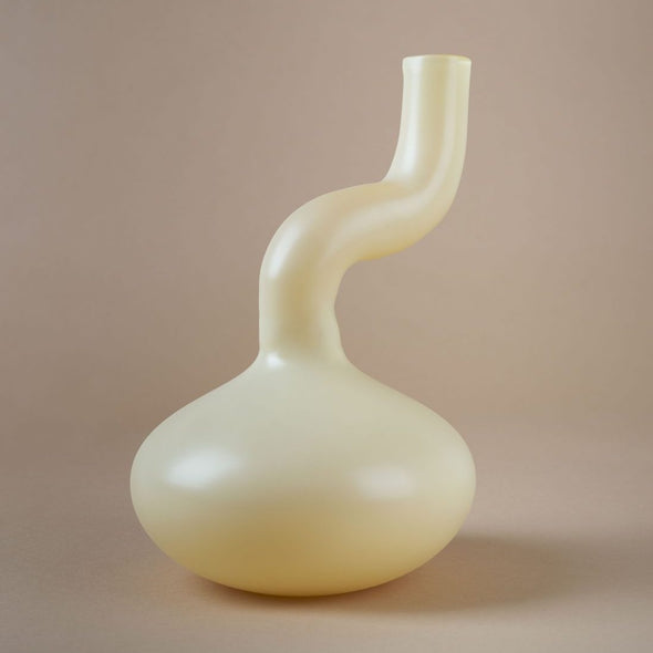 Vanilla Glass Vase - Los Objetos Decorativos