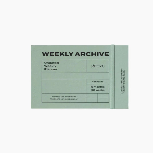 Weekly Archive Planner 6 Months